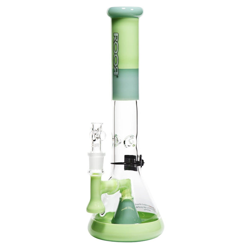 Roor Glass Bong ROOR Tech 14" 45mm Mini Beaker-Milky Mint-White/Black Logo