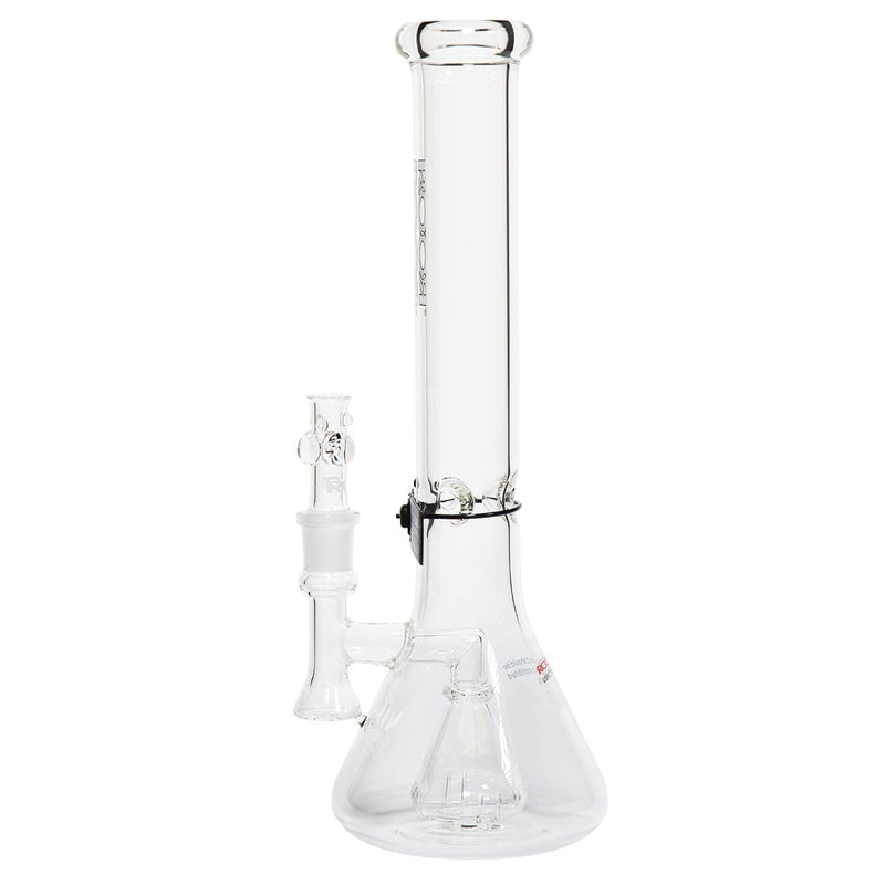 Roor Glass Bong ROOR Tech 14" 45mm  Mini Fixed Beaker - White & Black Logo