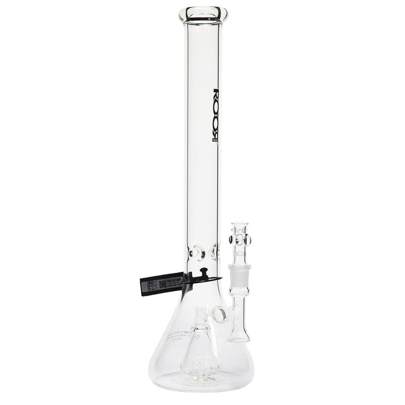 Roor Glass Bong ROOR Tech 18" 45mm Mini Fixed Beaker-White/Black Logo