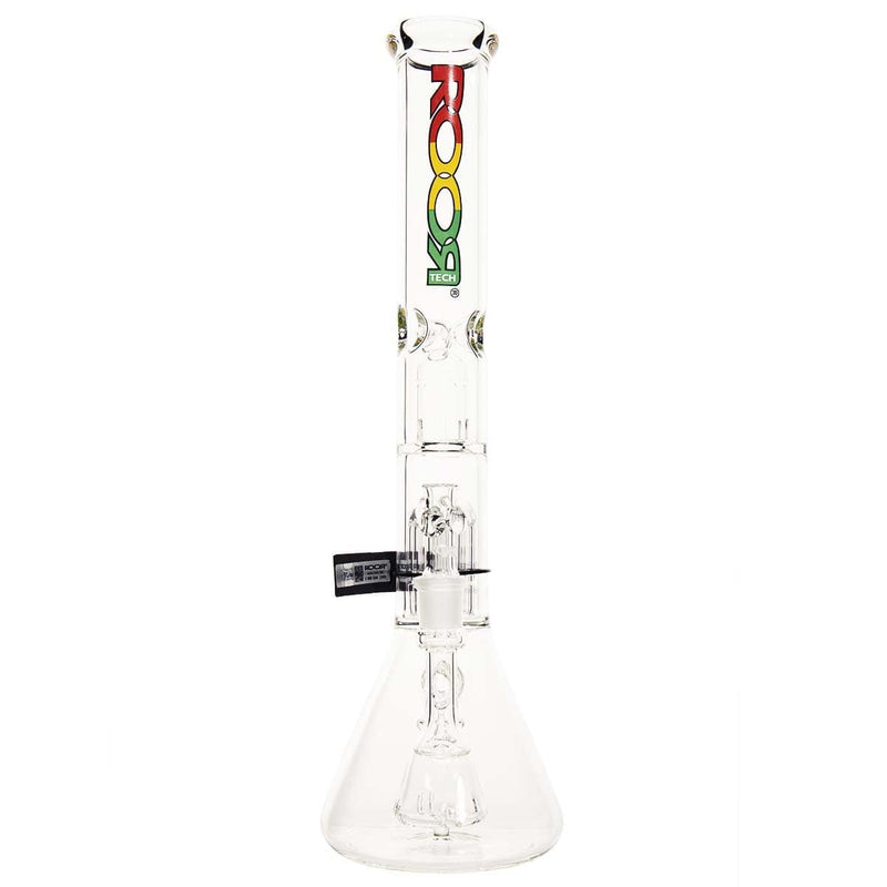 Roor Glass Bong ROOR Tech 18" 50mm x 5mm Fixed w/ 10 arm Tree Beaker - Clear