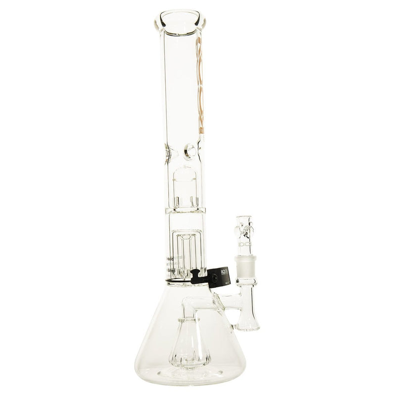 Roor Glass Bong ROOR Tech 18" 50mm x 5mm Fixed w/ Barrel Beaker - Clear