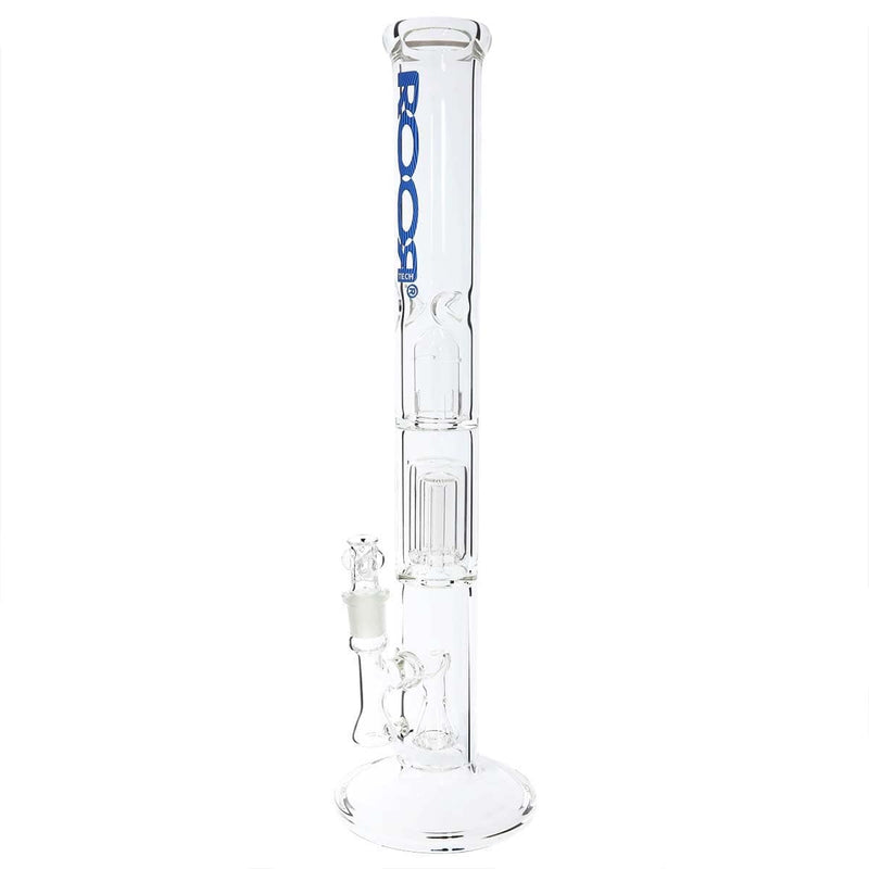 Roor Glass Bong ROOR Tech 18" 50mm x 5mm Fixed w/ Barrel Straight - Clear