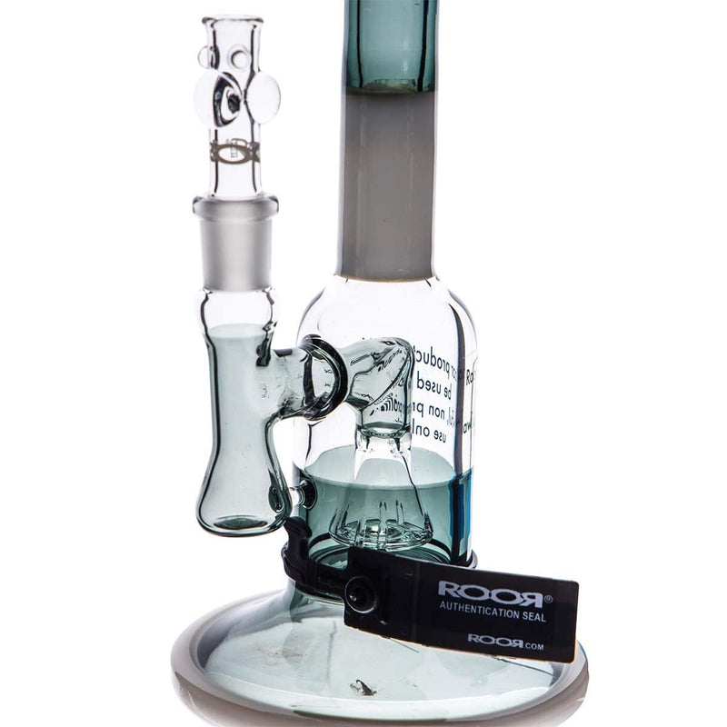 Roor Glass Bong ROOR Tech Fixed Slugger-Grey & White-Black Logo