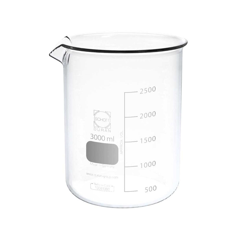 Schott Duran Scientific Lab Beaker Scientific Beaker - 3000ml-Schott Duran