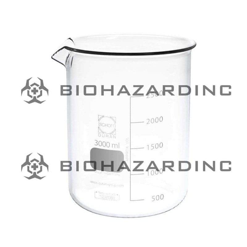 Schott Duran Scientific Lab Beaker Scientific Beaker - 3000ml-Schott Duran