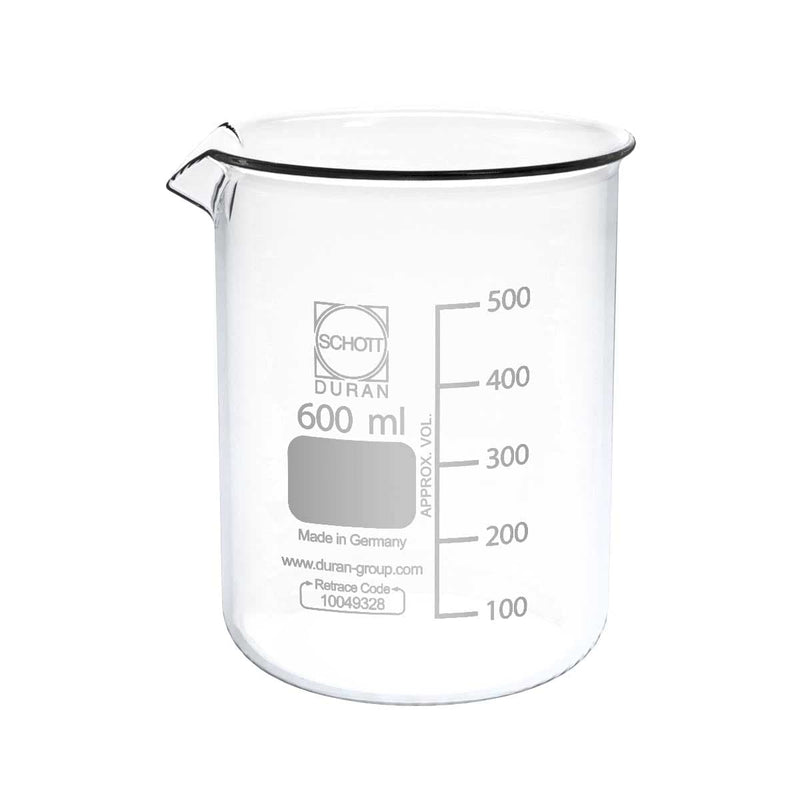 Schott Duran Scientific Lab Beaker Scientific Beaker - 600ml-Schott Duran