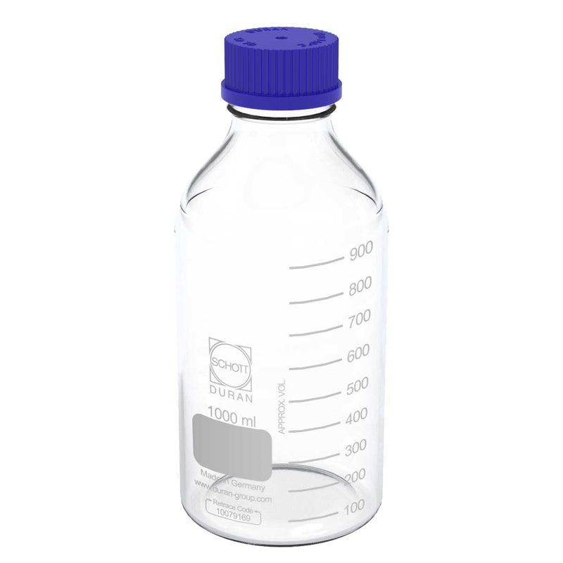 Schott Duran Scientific Lab Bottles Lab Glass Media Bottle 1000ml-Schott Duran