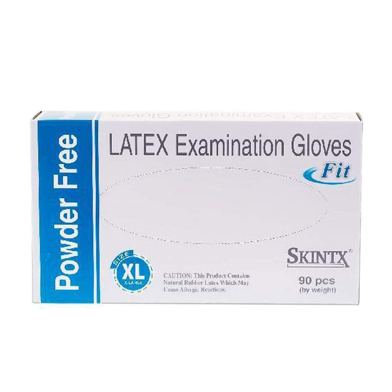 Skintx Glove Latex Skintx Glove Latex Fit Powder Free Extra Large White (95 Count)