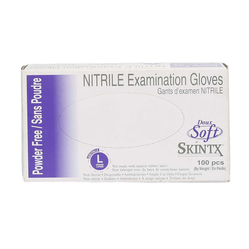 Skintx Glove Latex Skintx Glove Soft Nitrile Powder Free Large (100 Count)