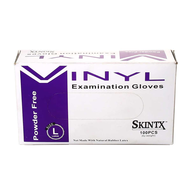 Skintx Glove Latex Skintx Glove Vinyl Powder Free Large (100 Count)