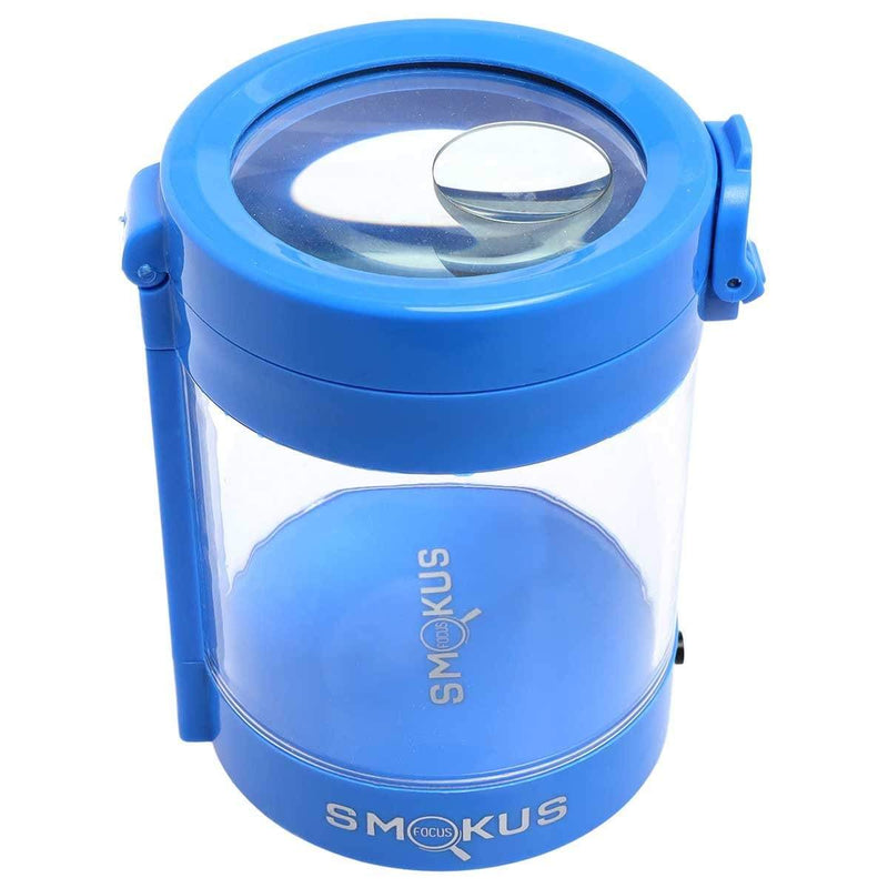 Smokus Focus Flower Storage LED Jar Smokus Focus Middleman-Blue