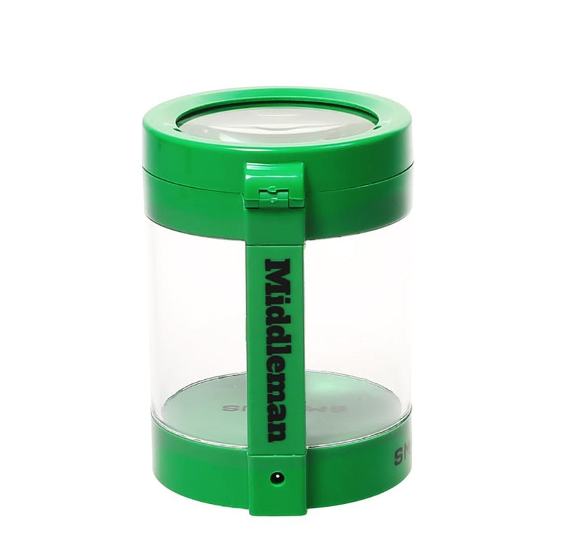 Smokus Focus Flower Storage Middleman Magnifying LED Jar - Green