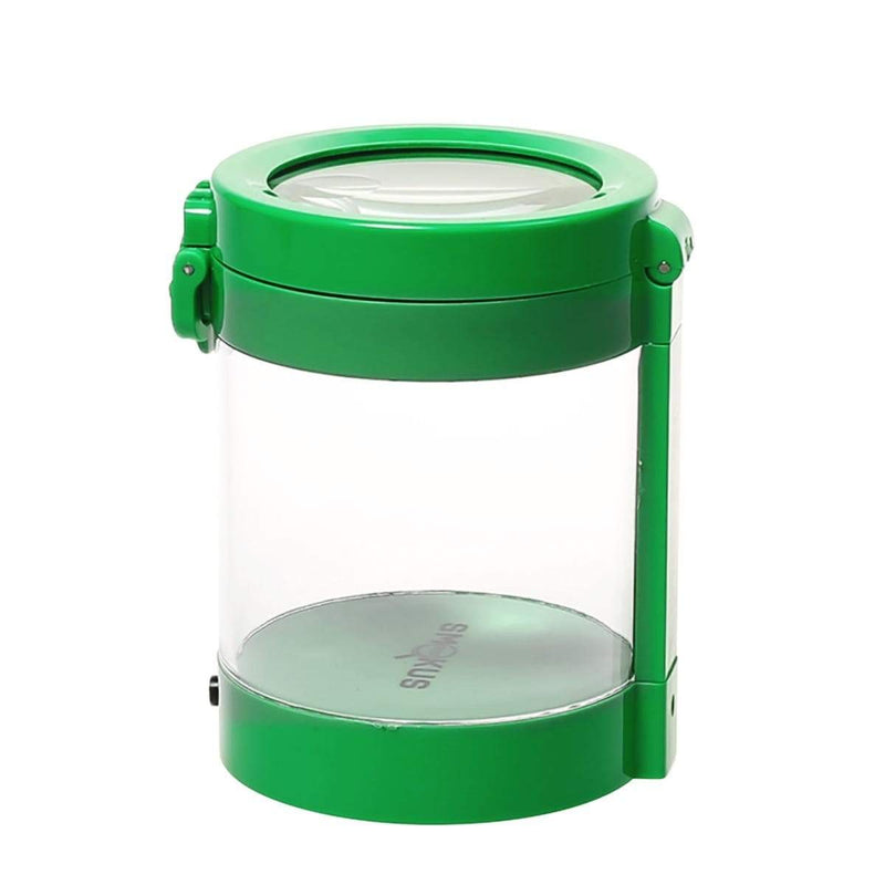 Smokus Focus Flower Storage Middleman Magnifying LED Jar - Green