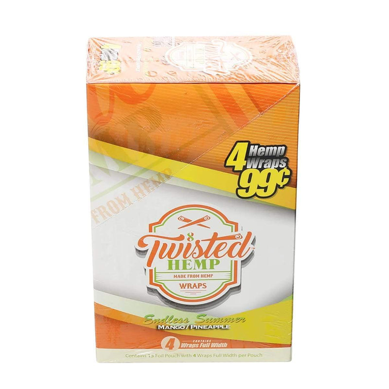 Twisted Hemp Hemp Wraps Twisted Hemp Wraps - Mango Pineapple - 15 Count